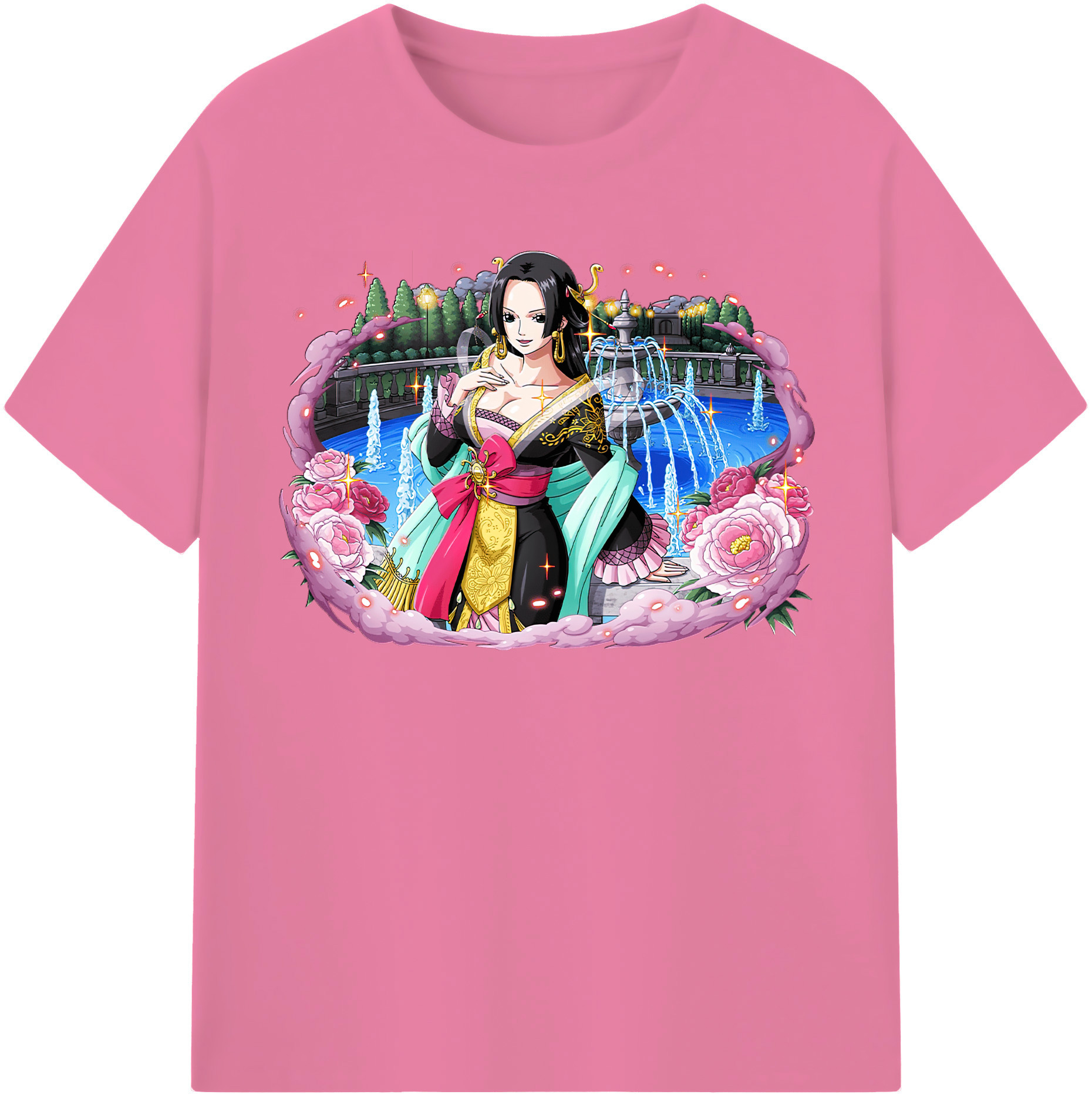 ワンピース ボア・ハンコック ONE PIECE Boa·Hancock 綿100％半袖Tシャツ（フロントプリント）